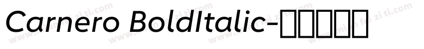 Carnero BoldItalic字体转换
